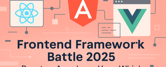 Frontend Framework Battle 2025 comparison between React, Angular, and Vue for performance, scalability, and developer hiring trends