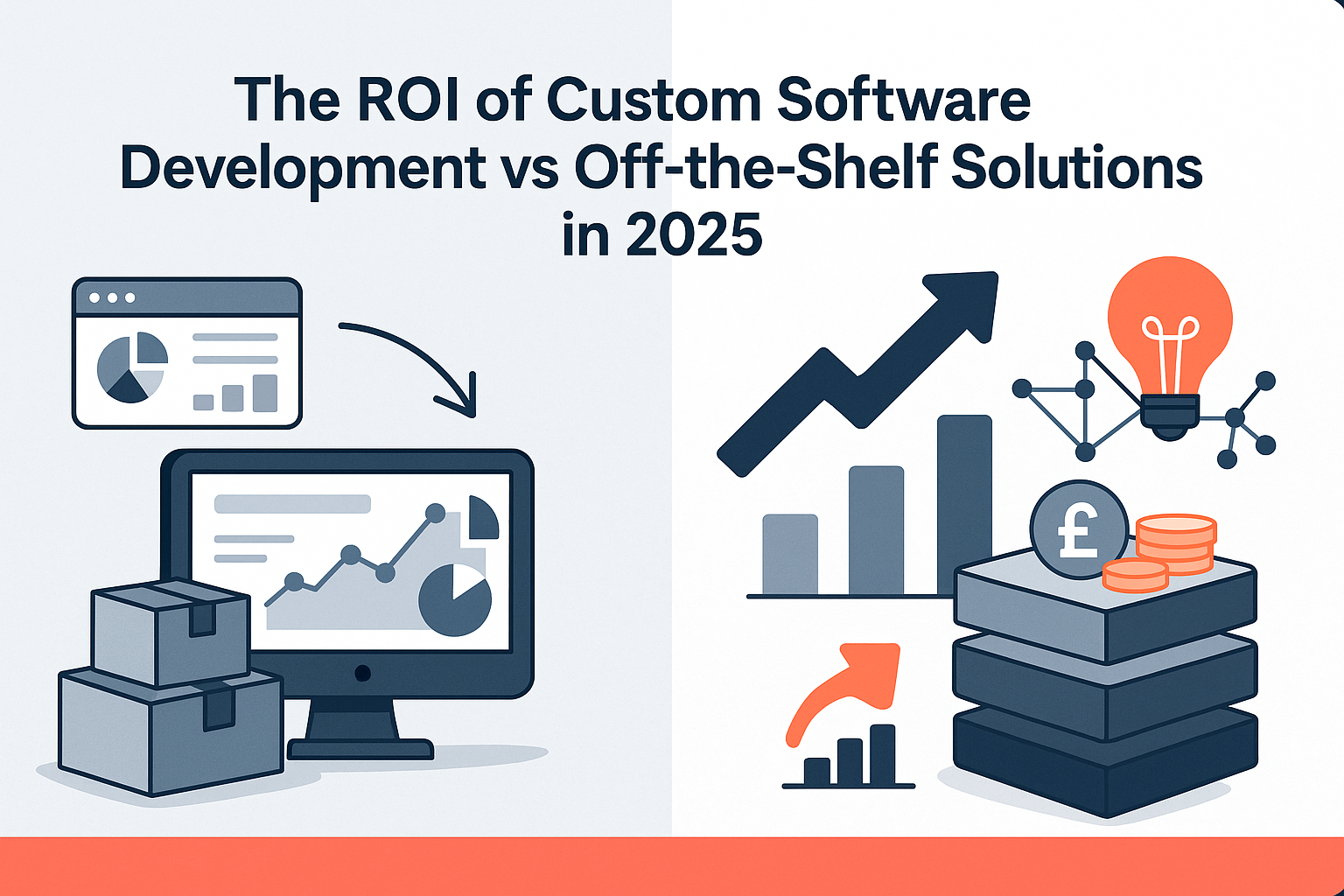 Custom software development ROI vs off-the-shelf solutions in 2025 – cost, value, and industry insights for businesses