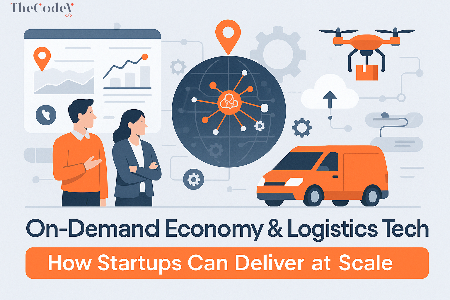 AI-driven logistics and on-demand economy — scalable delivery platform with real-time tracking and automation