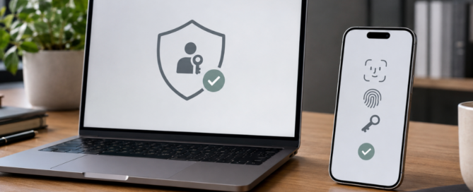 Secure app login interface showing passkeys implementation across UK web and mobile platforms